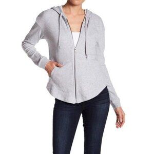 Gray Splendid Zip Up Hoodie Sweatshirt Size XS